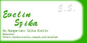 evelin szika business card